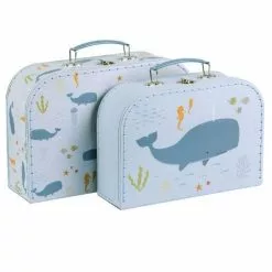 A Little Lovely Company Kiddies Bags Suitcase Set