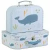 A Little Lovely Company Kiddies Bags Suitcase Set