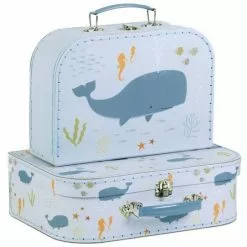 A Little Lovely Company Kiddies Bags Suitcase Set