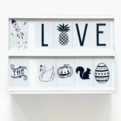 A Little Lovely Company Light Box Letter Pack & Symbols Décor