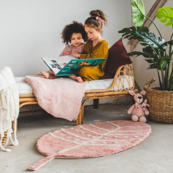 Tapis Petit Rug Feather Old Pink