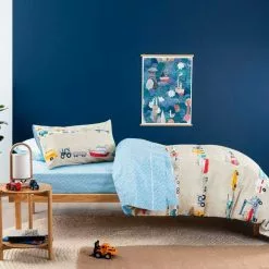 Poppiseed Duvet Cover Set Traffic Stop Multi Linen