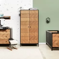 Bopita Vintage Honey 2 Door Wardrobe